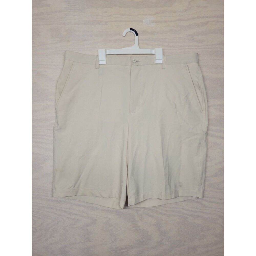 FJ Footjoy Men's SZ 40 Chino Golf Shorts Performance Stretch Cream Pockets New